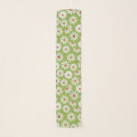 Pañuelo Daisy Field Watercolor Spring<br><div class="desc">patrón de margarita pintado de una simple y hermosa acuarela,  fondo verde claro</div>