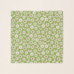 Pañuelo Daisy Filed Watercolor Primavera verano<br><div class="desc">patrón de margarita pintado de una simple y hermosa acuarela,  fondo verde claro</div>