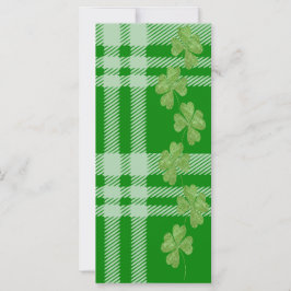 Pañuelo de Cuadros Verde y Trébol