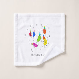 pañuelo de cumpleaños con judías, franela, cumplea
