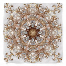 Pañuelo decorativo dorado