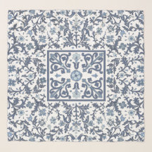 Denim Blue Floral