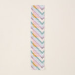 Pañuelo Diseño gráfico de Mod Geo Chevron en colores paste<br><div class="desc">Añade algo de color a tu ropa con este diseño gráfico de Mod Geo Chevron en la bufanda de colores pasteles.</div>