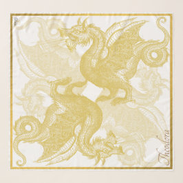 Pañuelo Dragón blanco de oro clásico
