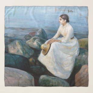 Pañuelo Edvard Munch - Noche de verano, Inger en la playa