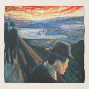 Pañuelo Edvard Munch - Sick Mood at Sunset, desesperación 
