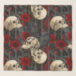 Pañuelo El secreto de Raven. Ilustracion gótico oscuro y m<br><div class="desc">Diseño gótico pintado a mano,  con aves cuervos,  crías y rosas,  patrón sin fisuras</div>