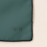 Pañuelo Elegante estropajo monogramado de tigre de vestuar<br><div class="desc">Elegante Tíber del Armario (Cian Oscuro) Monogramado Scarf. Diseño de Claudine Boerner.</div>