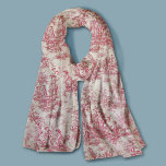 Pañuelo Elegante toile rojo vintage de jouy<br><div class="desc">Vintage retro toile rojo de jouy Scarf. Mejore su armario con la elegancia intemporal de los diseños vintage de toile de jouy, inspirados en los exquisitos patrones de escenas rojas calientes francesas. Estas sofisticadas impresiones Toile son una rabia de todos los tiempos en este momento, hermosos diseños que aportan belleza...</div>
