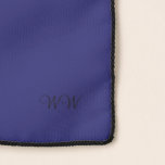Pañuelo Elegante vestuario monogramado azul medianoche<br><div class="desc">Elegante Vestuario Azul Medianoche con Cubierta de Chiffon monograma inicial opcional. Diseño de Claudine Boerner.</div>