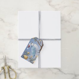 Pañuelo En Una Etiqueta De Regalo De Árbol Par
