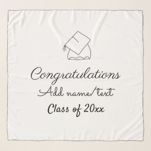 Pañuelo Felicitaciones graduación agregar nombre de clase 