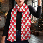 Pañuelo Festividad del Patrón Rojo de Nieve en invierno<br><div class="desc">Admire el espíritu de las vacaciones con este encantador pañuelo rojo de invierno con un adorable patrón de muñecos de nieve. Perfecto para añadir un toque lúdico pero festivo a su armario estacional, este diseño muestra a los animados hombres de nieve con un vibrante fondo rojo. Ya sea que te...</div>