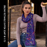 Pañuelo Fiesta Celebración Colorful Confetti Blue Chiffon<br><div class="desc">Celebración fiesta Colorido Confetti Fondo Azul Chiffon Scarf. Personalízalo con tu obra de arte. Editarlo para cambiar el fondo de color. Para cualquier ocasión,  Año Nuevo,  4 de julio,  Navidades,  Día de la Madre,  cumpleaños,  un regalo para usted o alguien especial.</div>