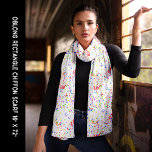 Pañuelo Fiesta Celebración Colorful Confetti White Chiffon<br><div class="desc">Celebración fiesta Colorida Confetti Fondo blanco Chiffon Scarf. Personalízalo con tu obra de arte. Editarlo para cambiar el fondo de color. Para cualquier ocasión,  Año Nuevo,  4 de julio,  Navidades,  Día de la Madre,  cumpleaños,  un regalo para usted o alguien especial.</div>