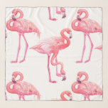 Pañuelo Flamingos<br><div class="desc">Pájaros flamencos de acuarela pintados a mano,  patrón ininterrumpido</div>