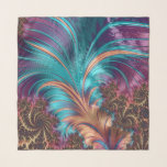 Pañuelo Fractal Feathers<br><div class="desc">Hermosa foto de plumas hechas en arte fractal, se muestra en esta bufanda cuadrada de 36" x 36". Delicado y encantador, la impresión es visible en ambos lados. Utilízate o dá como regalo para cumpleaños, El día de San Valentín, Día de la Madre, jubilaciones y más. Esta bufanda muy colorida...</div>