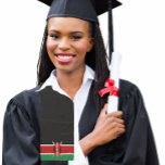 Pañuelo Graduación Bandera Keniana Scarf Stole Sash<br><div class="desc">La graduación robó bufanda con bandera nacional para graduados internacionales que mostraban patrimonio nacional. Crea un personalizado para tu equipo de graduación y fotos.</div>