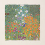 Pañuelo Gustav Klimt Flor Jardín Naturaleza<br><div class="desc">Un bonito cuadro del jardín,  un cuadro clásico de Gustav Klimt,  llamado Cottage Garden,  o Bauergarten,  1907,  que se encuentra cerca de un jardín de flores,  un cuadro de flores de colores.</div>