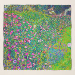 Pañuelo Jardín Italiano, Gustav Klimt<br><div class="desc">Gustav Klimt (14 de julio de 1862 - 6 de febrero de 1918) era un pintor simbolista austríaco y uno de los miembros más destacados del movimiento secesión de Viena. Klimt es conocido por sus pinturas, murales, bocetos y otros objetos artísticos. Además de sus obras figurativas, que incluyen alegorías y...</div>