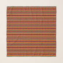 Kente Stripes Fashion Design Scarf