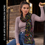 Pañuelo La colorida celebración del Fiesta negro de Confet<br><div class="desc">La colorida celebración de los Fiestas negros de Confetti,  Chiffon Scarf. Personalízalo con tu obra de arte. Editarlo para cambiar el fondo de color. Para cualquier ocasión,  Año Nuevo,  4 de julio,  Navidades,  Día de la Madre,  cumpleaños,  un regalo para usted o alguien especial.</div>