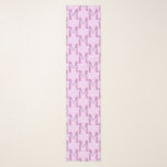 Pañuelo Letra orquídea M monograma patrón de arte acuarela<br><div class="desc">Flores de orquídeas rosadas y púrpura trepando la letra M pintura de acuarela inicial con motivos botánicos de la bufanda. Hay otros productos a juego disponibles. Diseño original único de pintura a acuarela manual monograma de Sarah Trett para www.mylittleeden.com</div>