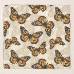 Pañuelo Mariposas monarcas<br><div class="desc">Patrón de mariposa monarca sin soldadura, dibujado a mano con acuarela y tinta</div>