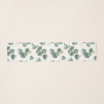 Pañuelo Modelo del follaje del eucalipto<br><div class="desc">Bufanda pintada del modelo del follaje del eucalipto del dólar de plata.</div>
