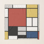 Pañuelo Mondrian Pintura de Plano Rojo Amarillo Azul Gris<br><div class="desc">Composición con el Gran Avión Rojo, Amarillo, Negro, Gris y Blue Piet Mondrian comenzó a crear las pinturas abstractas definitivas en los años 20 por las que es más conocido. Mantenía su paleta limitada al blanco, negro y gris, además de los tres colores primarios, rojo, amarillo y azul. Sus composiciones...</div>