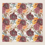 Pañuelo Naranja de Borgoña Floral de acuarela rústica otoñ<br><div class="desc">El Naranja de Borgoña Rustic Autumn Fall Watercolor Floral Boda Acesories Scarves Wraps presenta un patrón floral de acuarela botánica en burdeos y naranja sobre un fondo blanco. Perfecto para bodas,  damas de honor,  regalo de cumpleaños para mamá,  abuela,  amigos y más. Diseñado por ©Evco Studio www.zazzle.com/store/evcostudio</div>