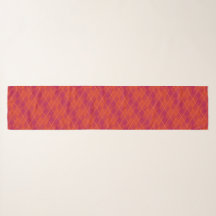 Naranja de verano indio y violeta argyle