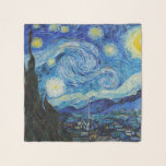 Pañuelo Noche Van Gogh Starry. Arte vintage impresionista<br><div class="desc">La bufanda de Van Gogh "La noche estrellada".</div>