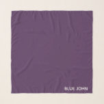 Pañuelo Nombre de color azul violeta de John<br><div class="desc">Nombre de color azul violeta de John</div>