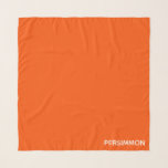 Pañuelo Nombre de color rojo de Persimmon<br><div class="desc">Los simmones,  o el sharon,  tienen un intenso color rojo naranja.</div>