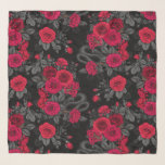 Pañuelo Ocultos en los rosas<br><div class="desc">Flores de Rosa, ratones y serpientes pintadas a mano en Ps e Illustrator, patrón sin fisuras</div>