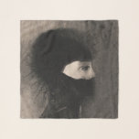 Pañuelo Odilon Redon Armor. Cara de mujer oscura / Simboli<br><div class="desc">La bufanda "Armor" de Odilon Redon. Arte simbolismo.</div>