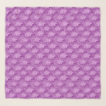 Pañuelo Ondas japonesas vintage, violeta púrpura y laica<br><div class="desc">Escarcha cuadrada en un patrón de onda japonés vintage,  estilizado - lilo suave / orquídea,  delineado y detallado en violeta profundo / púrpura crepúsculo</div>