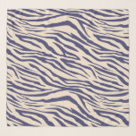Pañuelo Patrón de cebra de marfil azul de la marina de mod<br><div class="desc">bufanda de moda con un elegante patrón de cebra azul marino sobre un fondo de marfil. Diseño elegante y de moda. Diseñado exclusivamente para usted por Happy Dolphin Studio. Si necesita ayuda o productos coincidentes,  por favor contáctenos en happydolphinstudio@outlook.com.</div>
