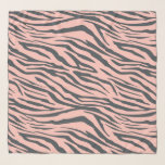 Pañuelo Patrón de cebra rosada de color pastel negro de mo<br><div class="desc">Escarcha de moda con un elegante estilo de cebra rosa y negro pastel. Diseño elegante y de moda. Diseñado exclusivamente para usted por Happy Dolphin Studio. Si necesita ayuda o productos coincidentes,  por favor contáctenos en happydolphinstudio@outlook.com.</div>