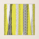 Pañuelo Patrón de mezcla de resumen amarillo y negro<br><div class="desc">Escarcha de chiffon moderna y de diseño con motivos de mezcla amarilla y negra. Esta bufanda abstracta de chicharrón es un acento perfecto para cualquier tipo de vestimenta.</div>