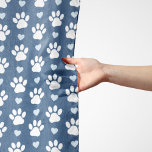 Pañuelo Patrón De Patas, Patas De Perro, Patas Blancas, Co<br><div class="desc">Patrón lindo,  divertido y adorable con garras blancas y corazones azules. Regalo moderno y moderno,  perfecto para el amante del perro en tu vida.</div>