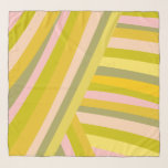 Pañuelo Patrón de rayas de cítricos moderno brillante<br><div class="desc">Este divertido patrón presenta formas y rayas simples en una paleta de colores vivos y vivos de color verde lima de verano,  amarillo limón y rosa.</div>