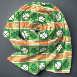 Pañuelo Patrón de Shamrock irlandés en el Día de San Patri