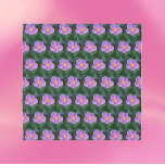 Pañuelo Patrón floral anémico japonés rosa<br><div class="desc">Acentúa tu armario con esta bufanda cuadrada de peinado que muestra la foto de una flor anémica japonesa rosa impresa en un patrón de repetición. ¡Un bonito diseño floral! Los colores son rosa y verde. Seleccione su tamaño de bufanda.</div>