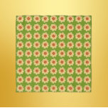 Pañuelo Patrón floral de Dahlia amarillo en verde<br><div class="desc">Acentúa tu armario con este estilo cuadrado,  bufanda de peluche que muestra la imagen de una flor dahlia amarilla en un fondo verde lima e impresa en un patrón repetido. ¡Un bonito diseño floral! Seleccione su tamaño de bufanda.</div>