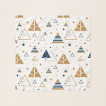 Pañuelo Patrón geométrico del triángulo moderno de los ton<br><div class="desc">Tonos pastel coloridos tríángulos geométricos modernos y un patrón sin fisuras. Color de fondo modificable.</div>