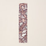 Pañuelo Patrón Rosa de Ilustracion floral de Borgoña dorad<br><div class="desc">Este elegante y moderno diseño es perfecto para una mujer de diseño. Tiene un Relieve metalizado de oro rosa falso impreso, flores dibujadas a mano blancas, grises y burdeos, y un patrón de ilustracion de hojas. Es una moda, bonito, un diseño único y de lujo, ideal para una mujer sofisticada...</div>