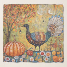 Pavo de caída de luna creciente mística