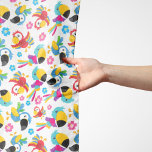Pañuelo Perros coloridos, loros tropicales, aves, flores<br><div class="desc">Un patrón lindo,  divertido y adorable con loros y flores de colores. Un regalo moderno y de moda,  perfecto para el amante del loro en tu vida.</div>